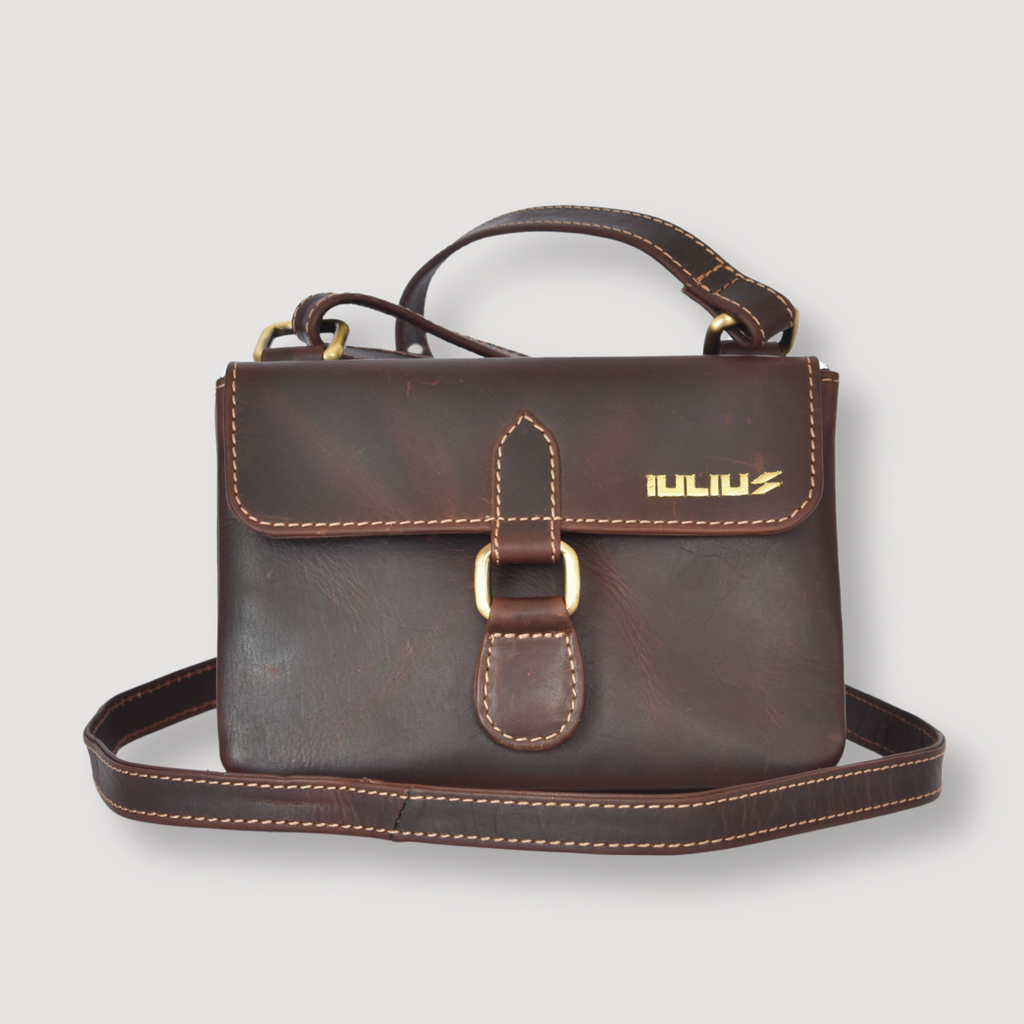 Mini Bolso Vintage de Cuero Genuino – Estilo Retro – IULIUS-0