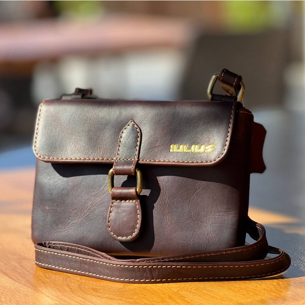 Mini Bolso Vintage de Cuero Genuino – Estilo Retro – IULIUS-1