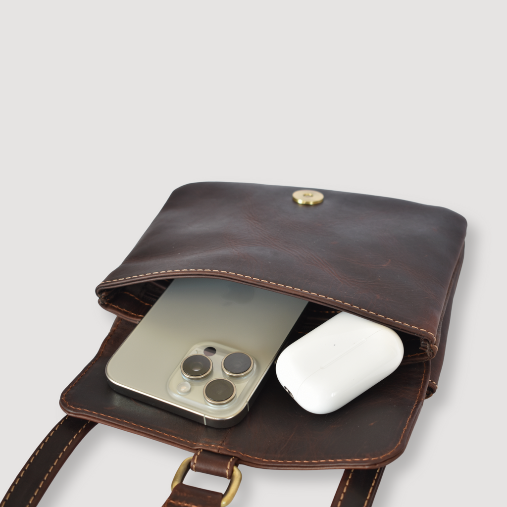 Mini Bolso Vintage de Cuero Genuino – Estilo Retro – IULIUS-4