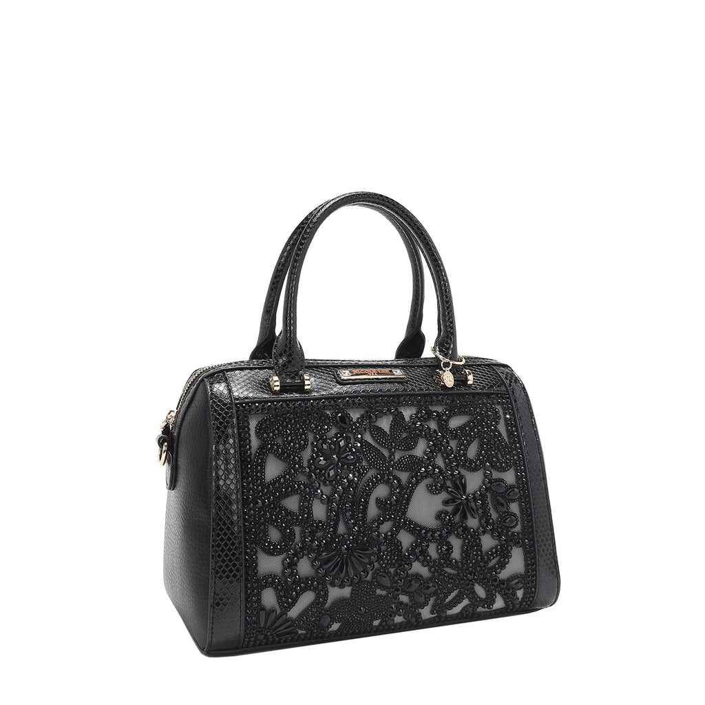 BOLSO BOSTON CON ENCAJE (NEGRO)-1