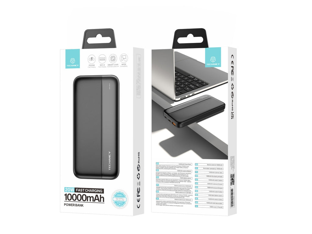 Techancy Power Bank 10000mah Preto TF2776